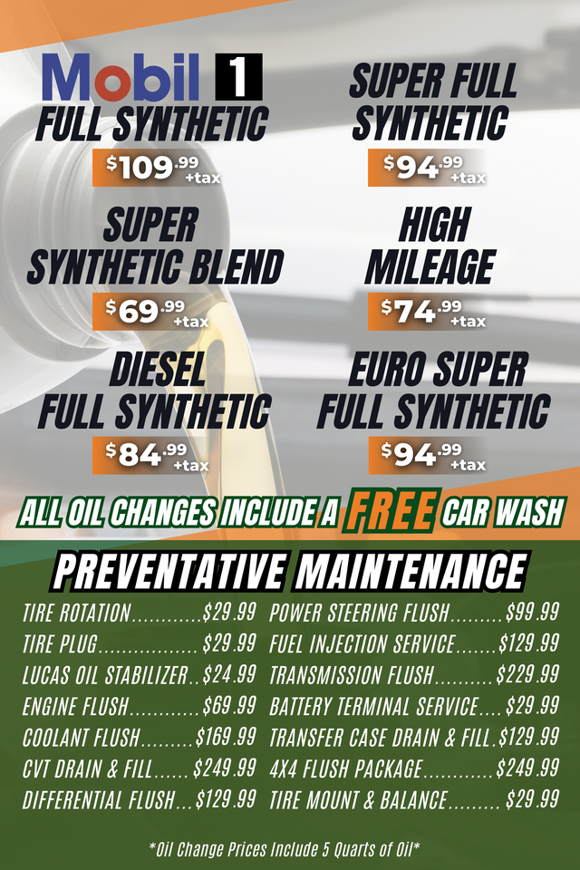 Express oil change prices discount